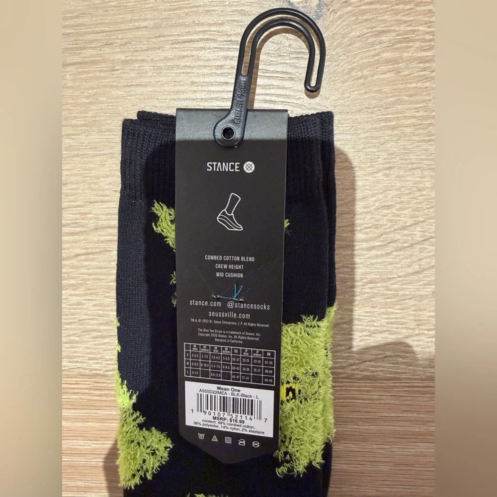 Stance Mean One Grinch Crew Socks